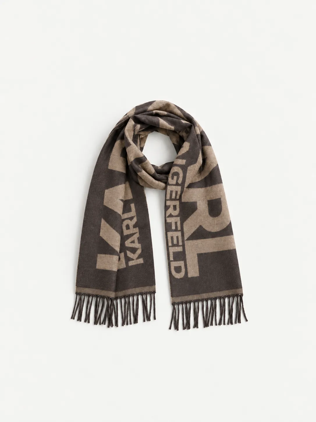 Signature Letter Scarf — detail