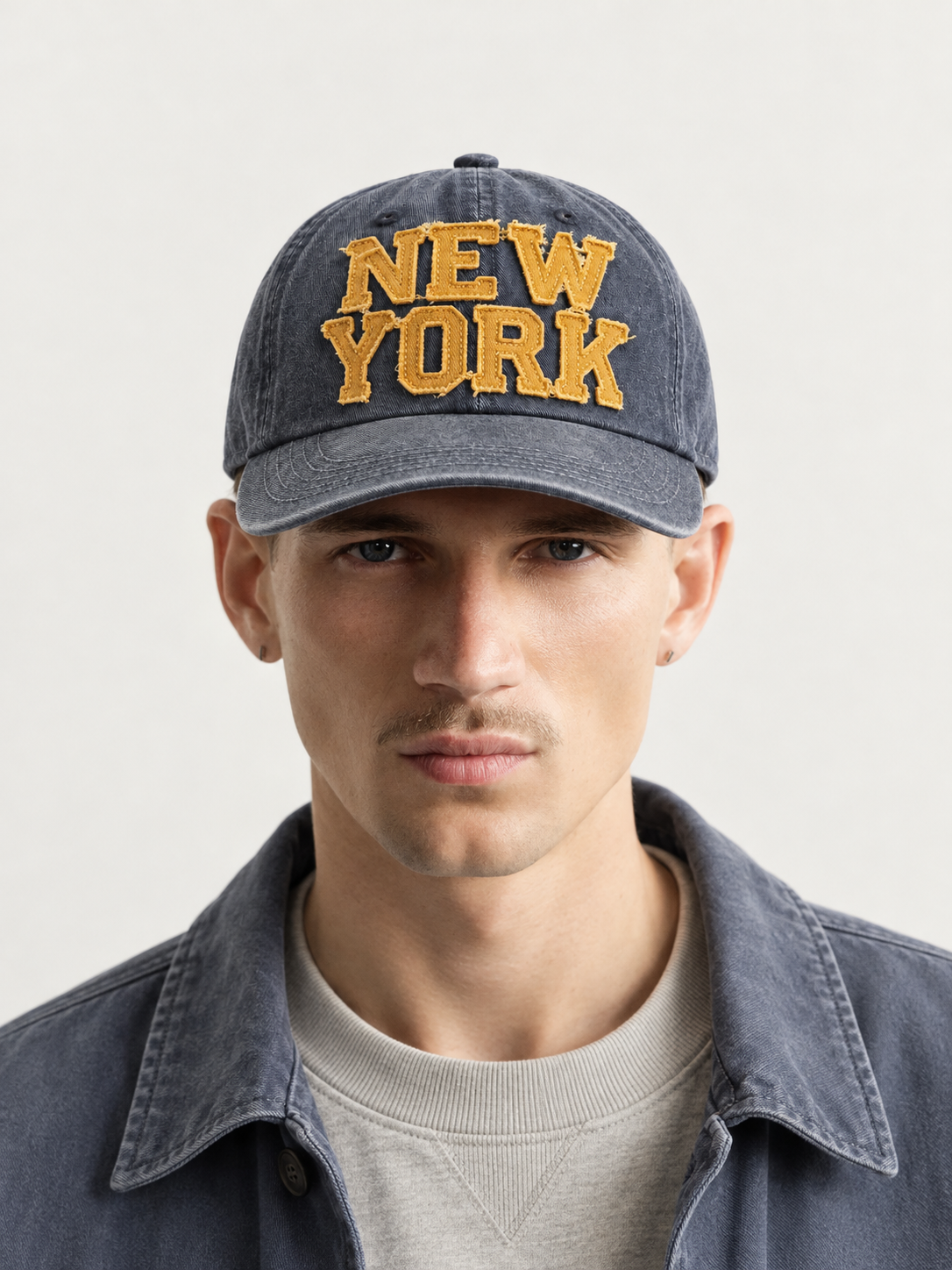 New York Heritage Vintage Cap — worn, front
