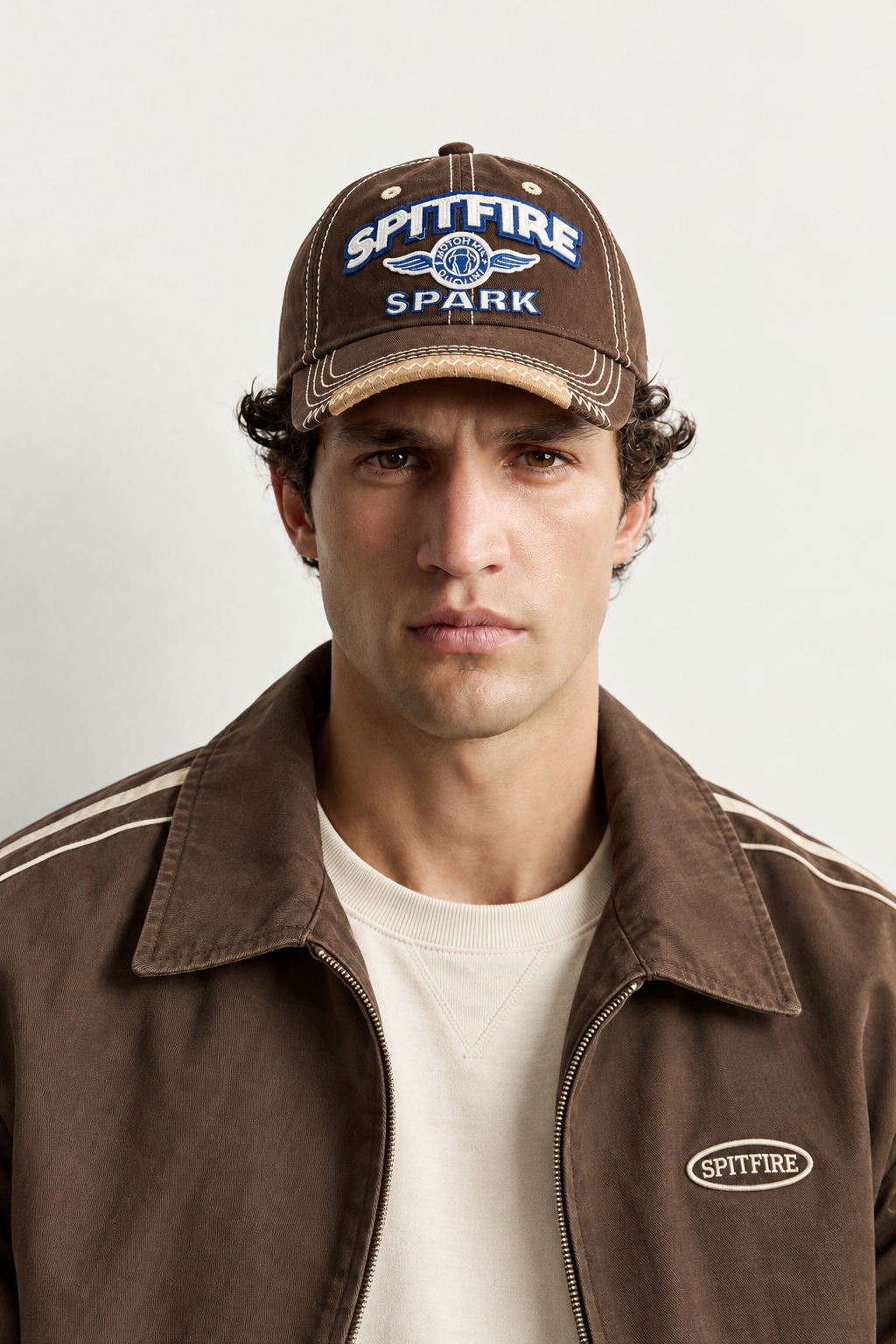 Spitfire Spark Vintage Cap — worn, front