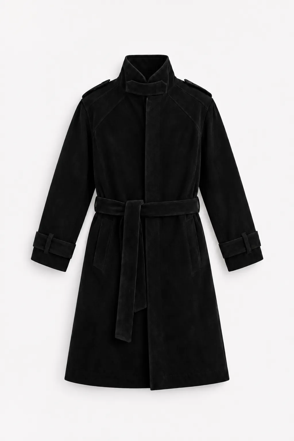 Aldren Belted Trench Coat — detail