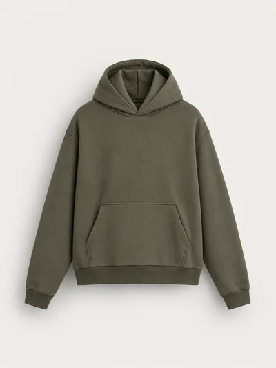 Basic Relaxed Fit Hoodie — front