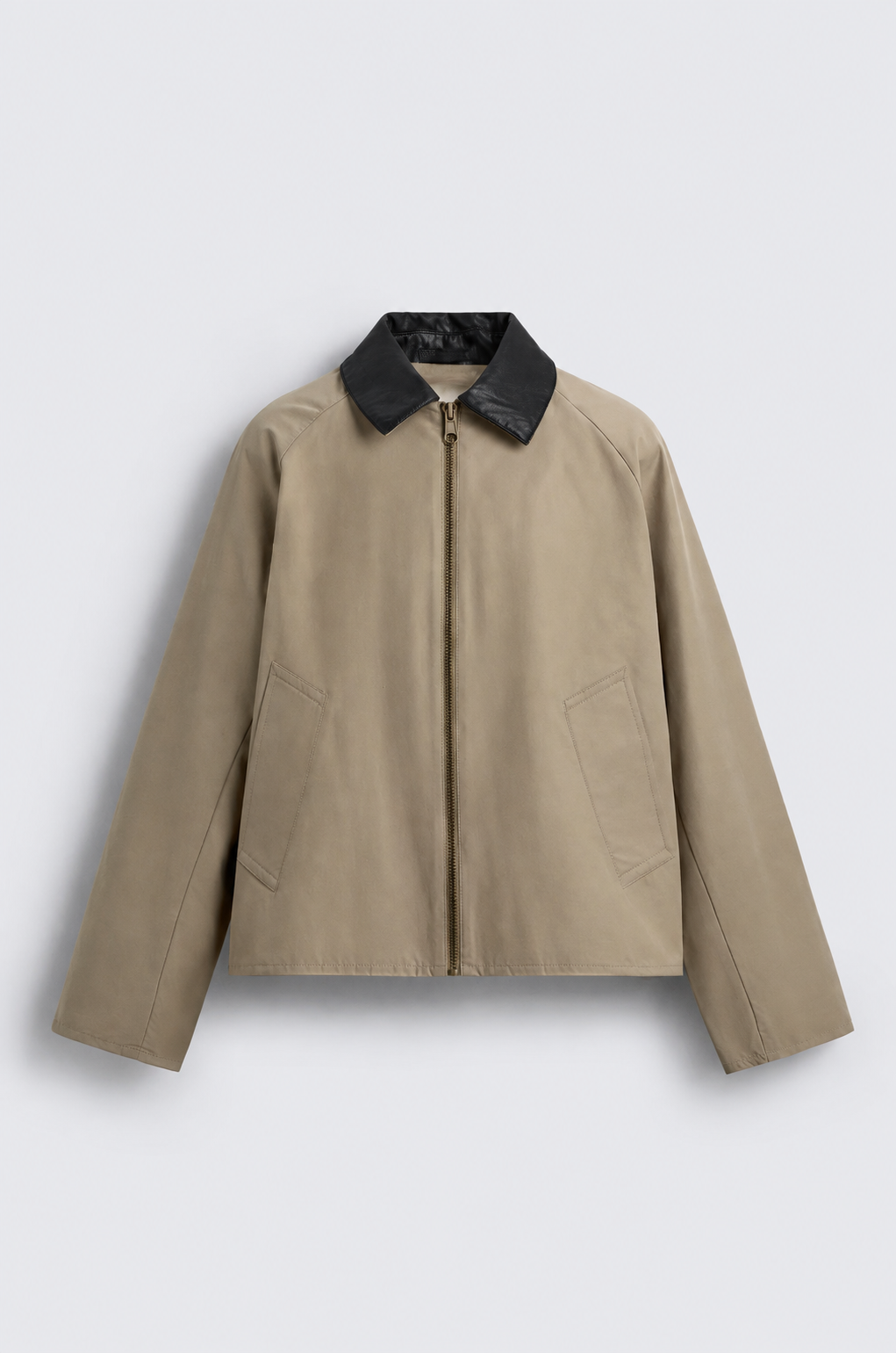 Contrast collar jacket — front view