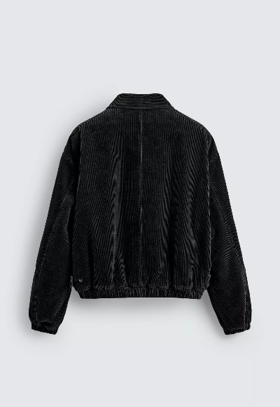 Corduroy Jacket with Fireman Clasps — back