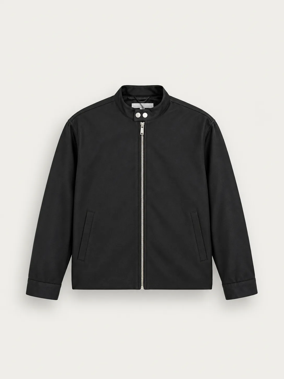 Textured Moto Jacket — front view