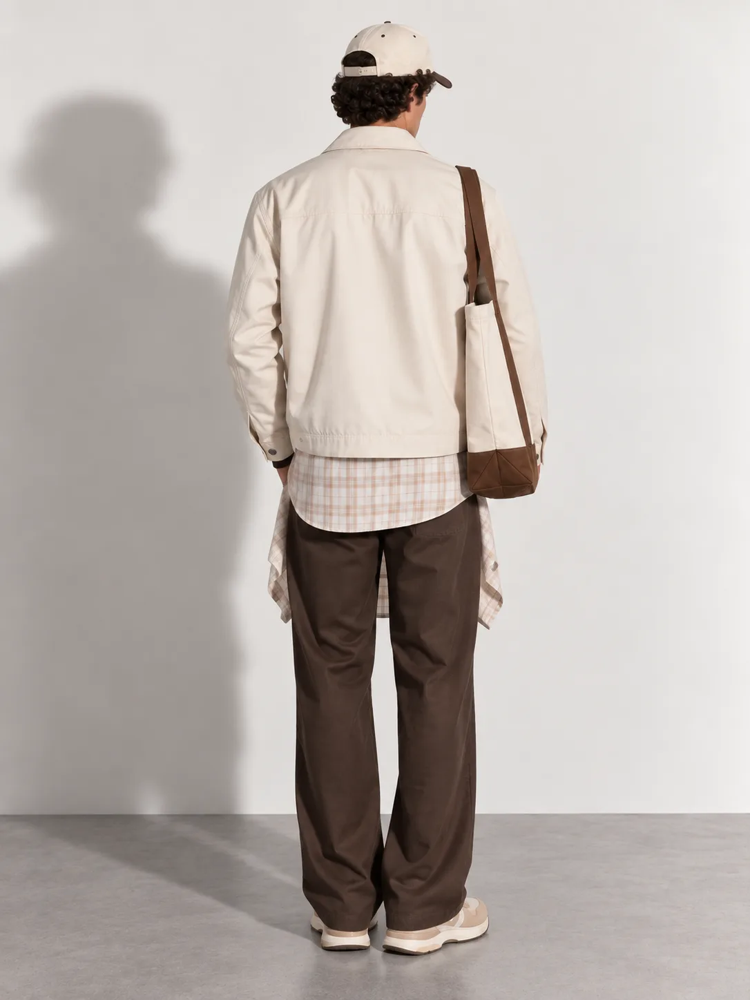Utility Zip Jacket — worn, back
