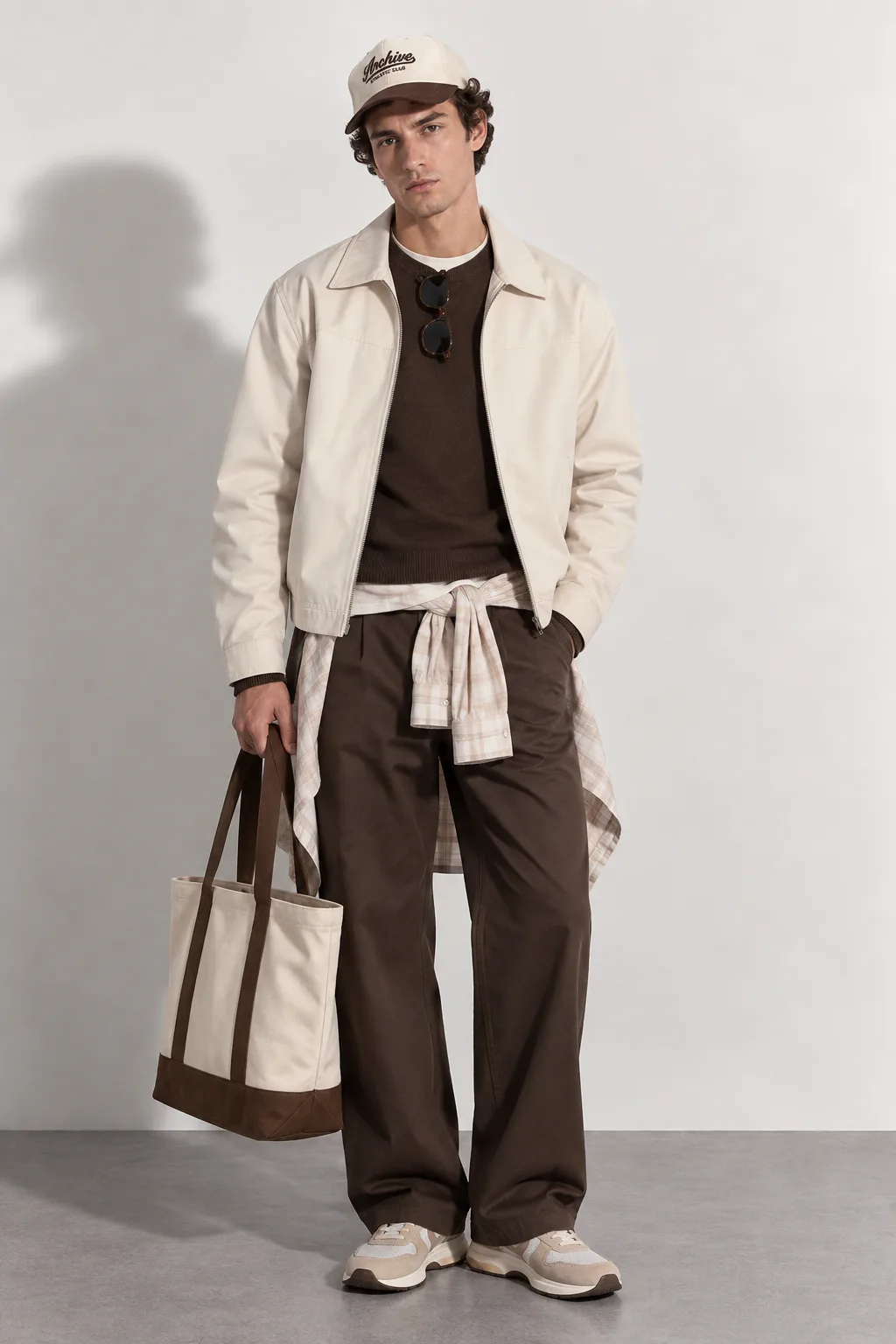 Utility Zip Jacket — worn, front