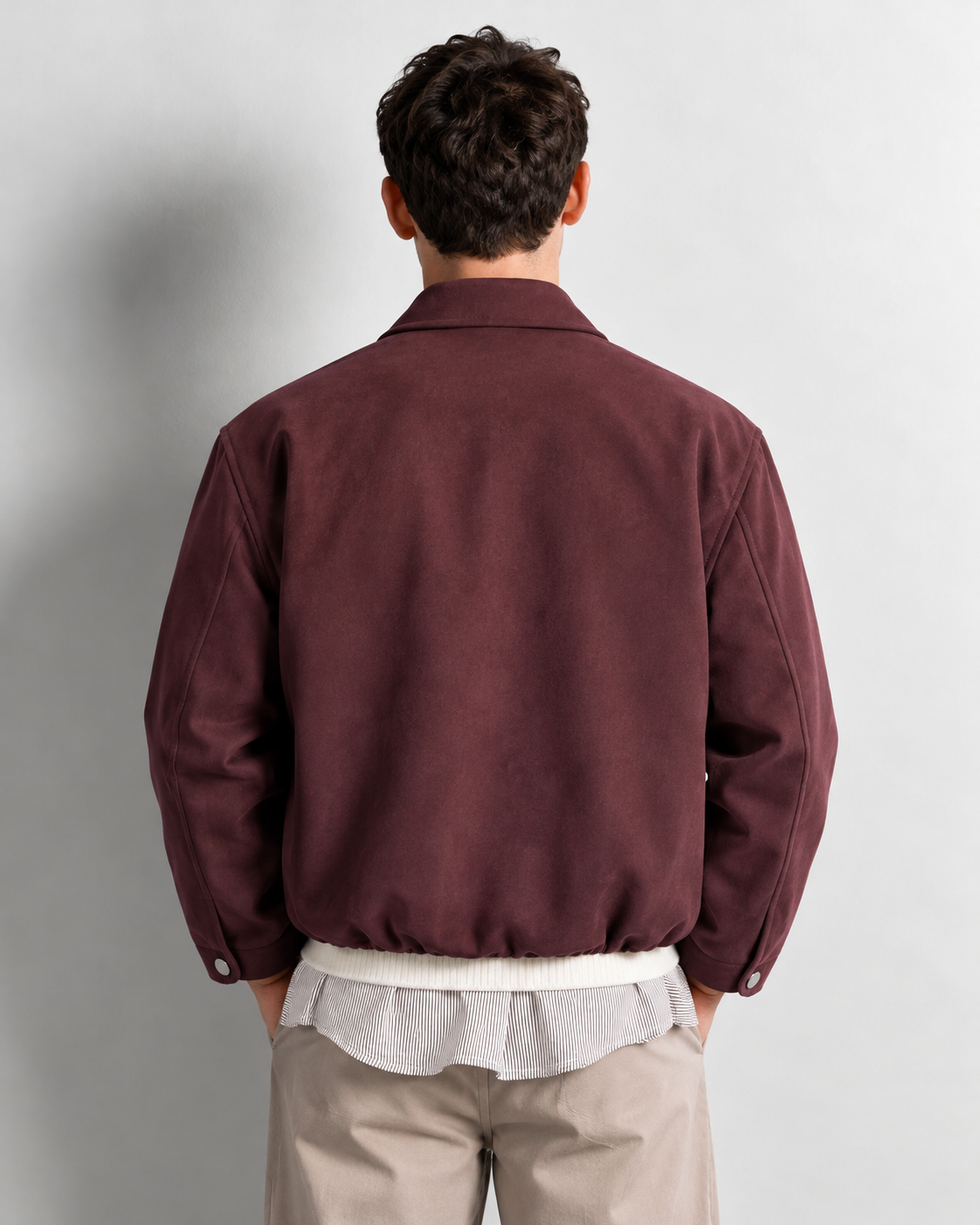 Veyron Zip Up Jacket — worn, back