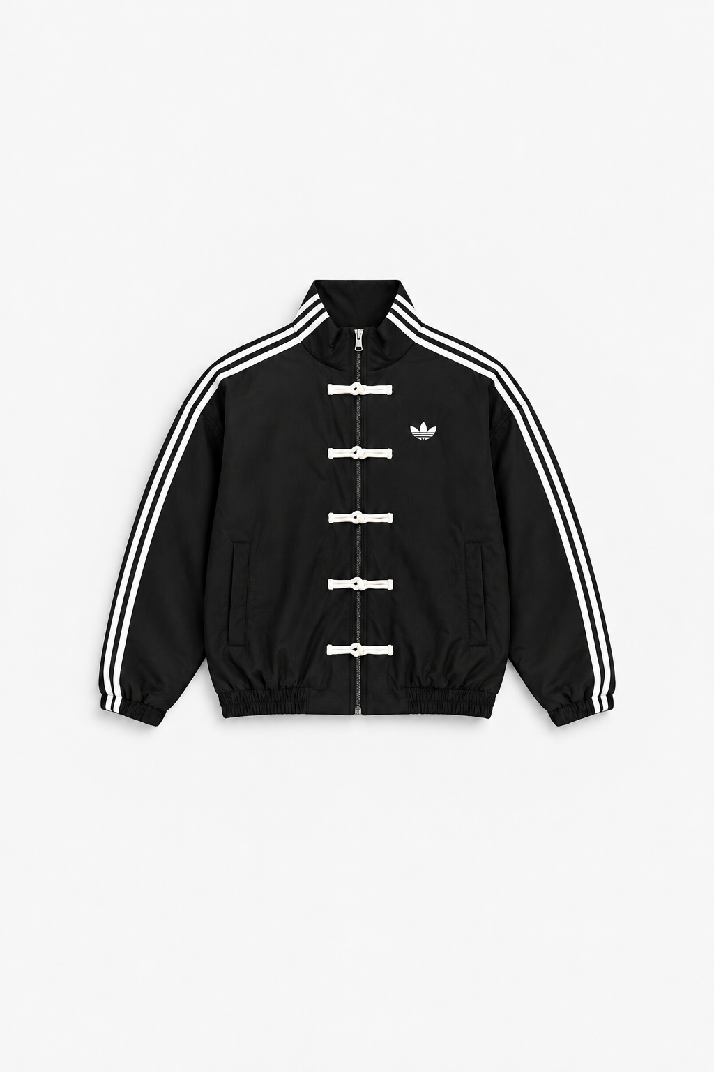 STRIPED FROG CLOSURE TRACK JACKET — detail
