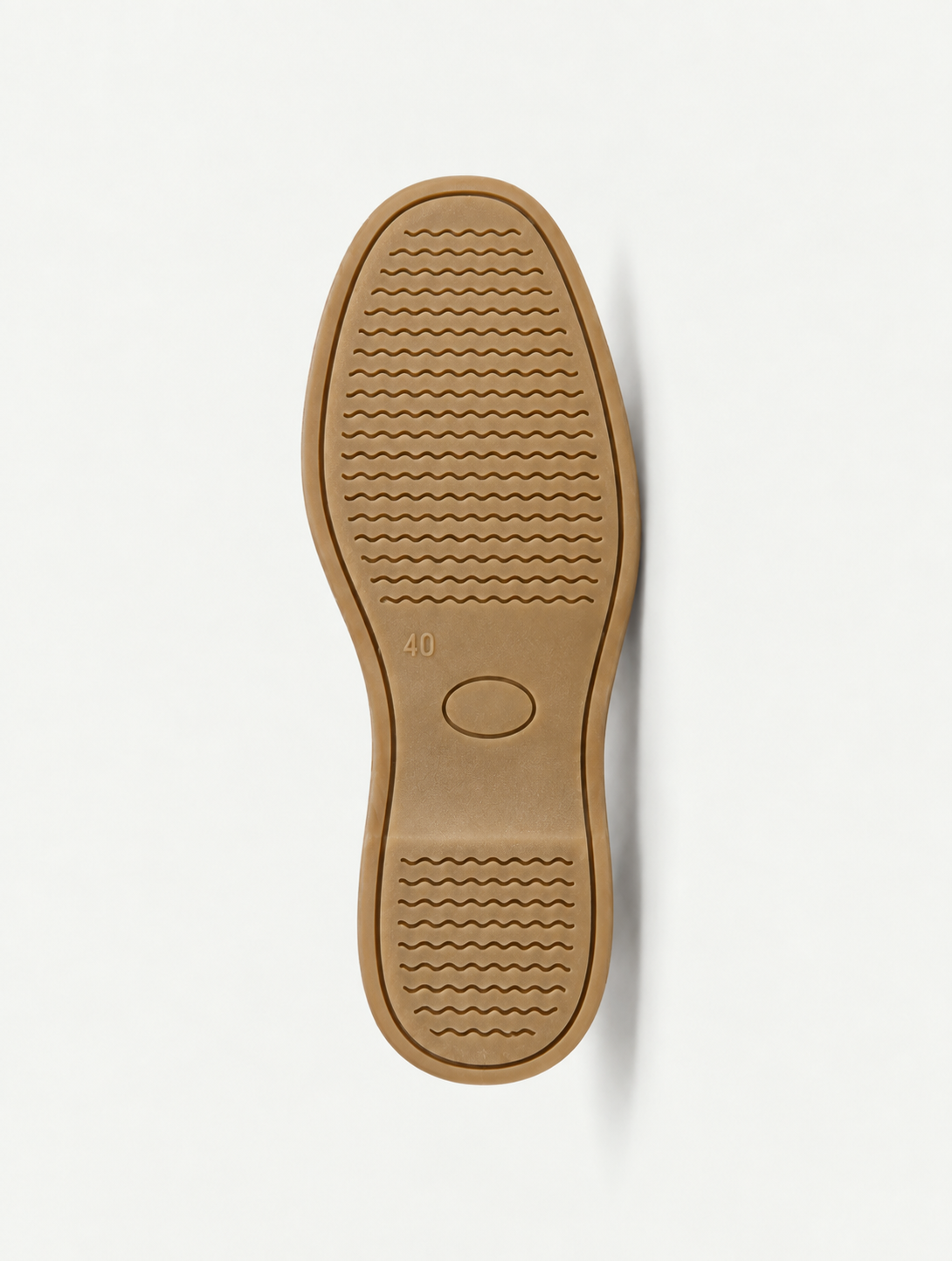Brown Leather Boat Shoes — detail