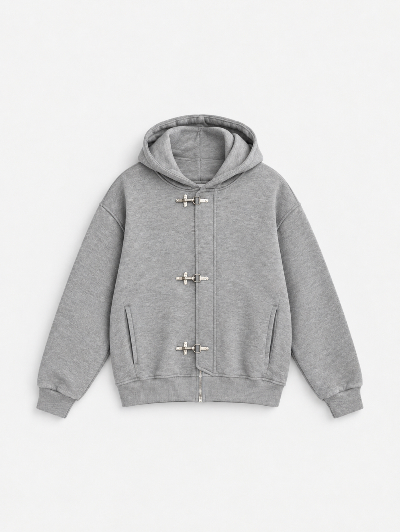 Toggle Fastening Hooded Jacket — front view