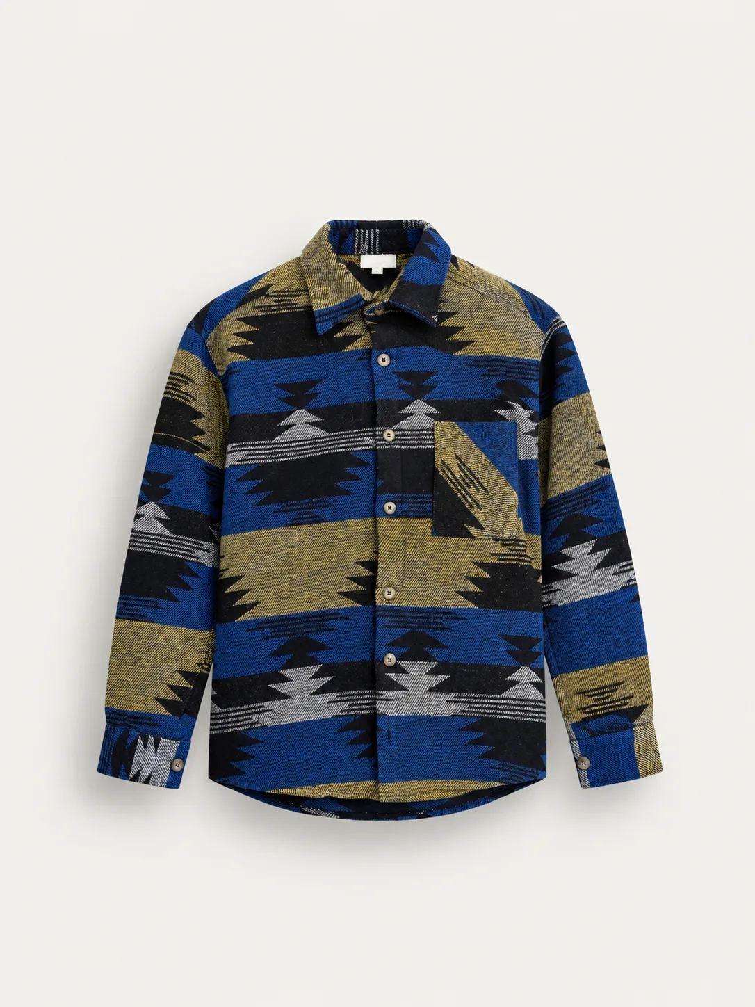 Aztec Pattern Overshirt — detail