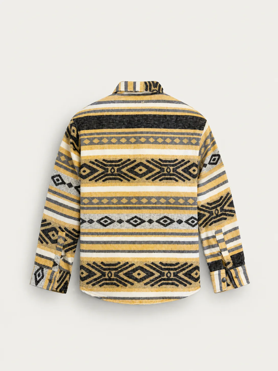 Tribal Stripe Overshirt — detail