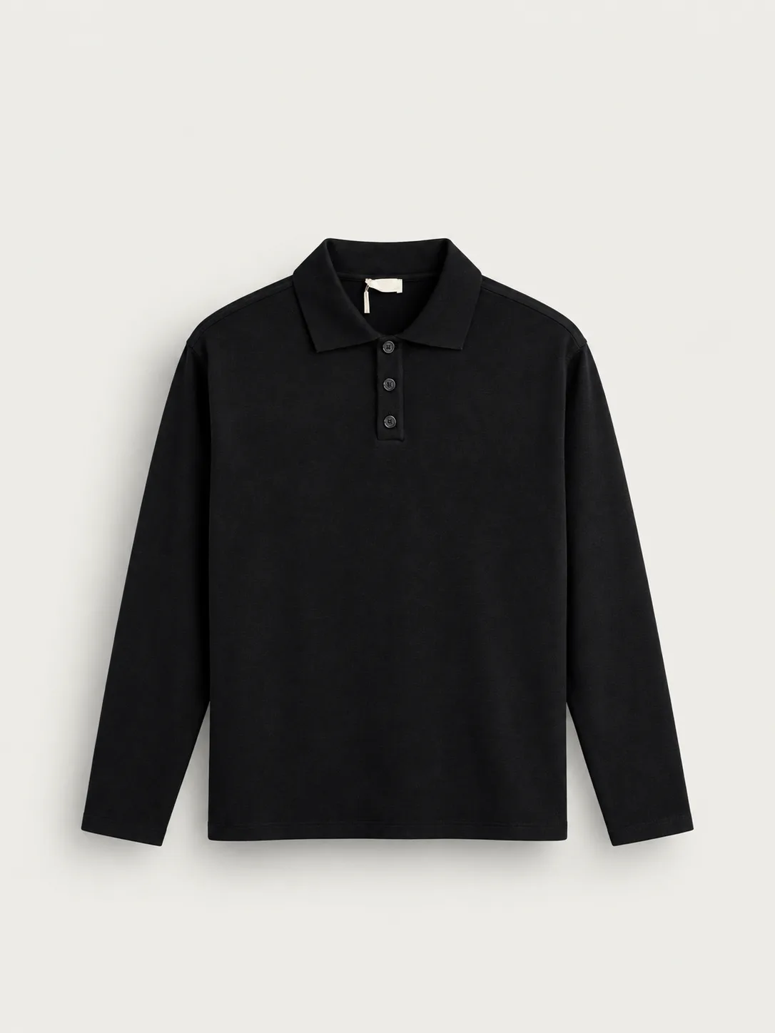 Long-sleeve Knit Polo — detail