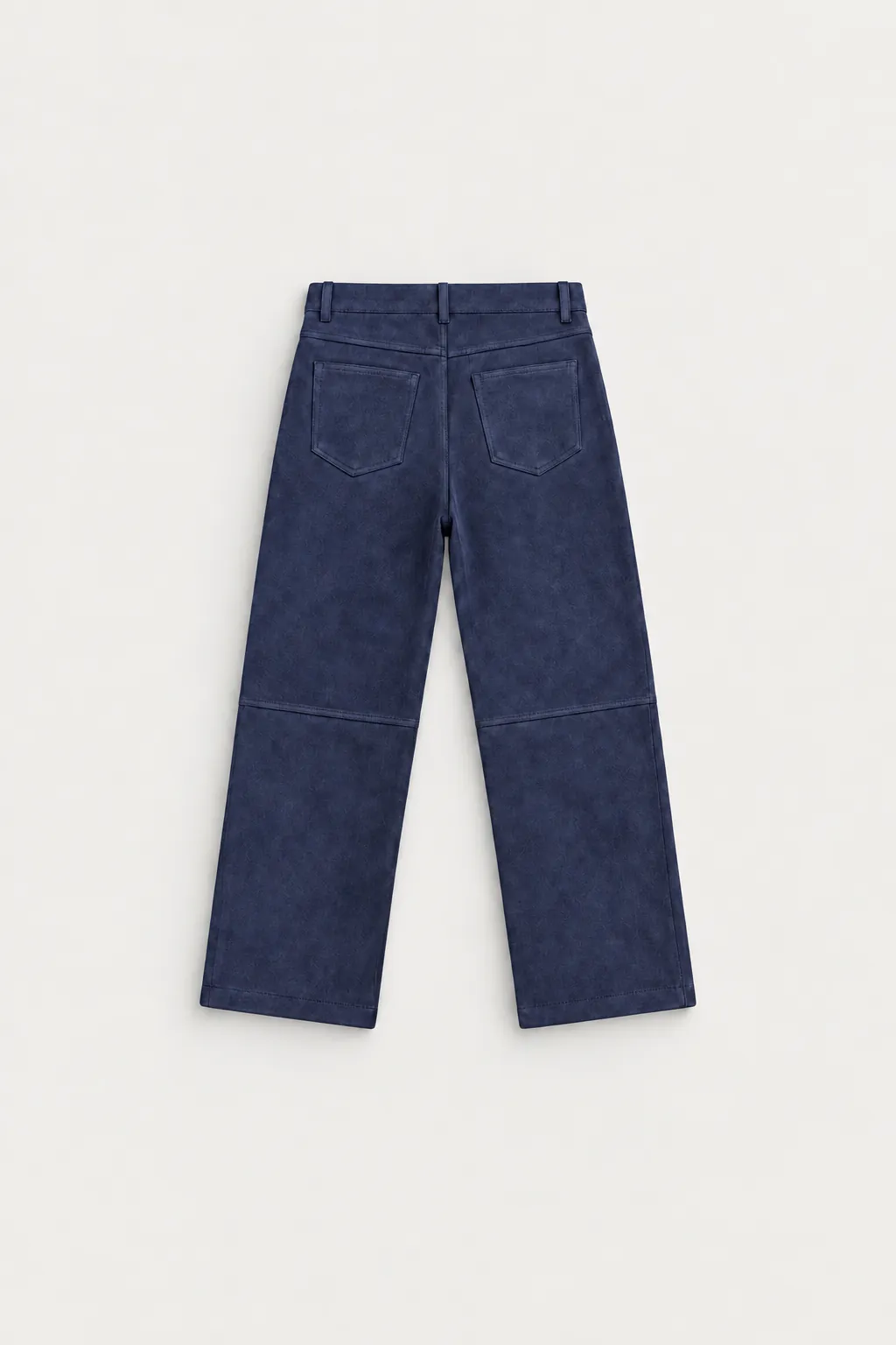 Suede Panel Wide-leg Pants — detail