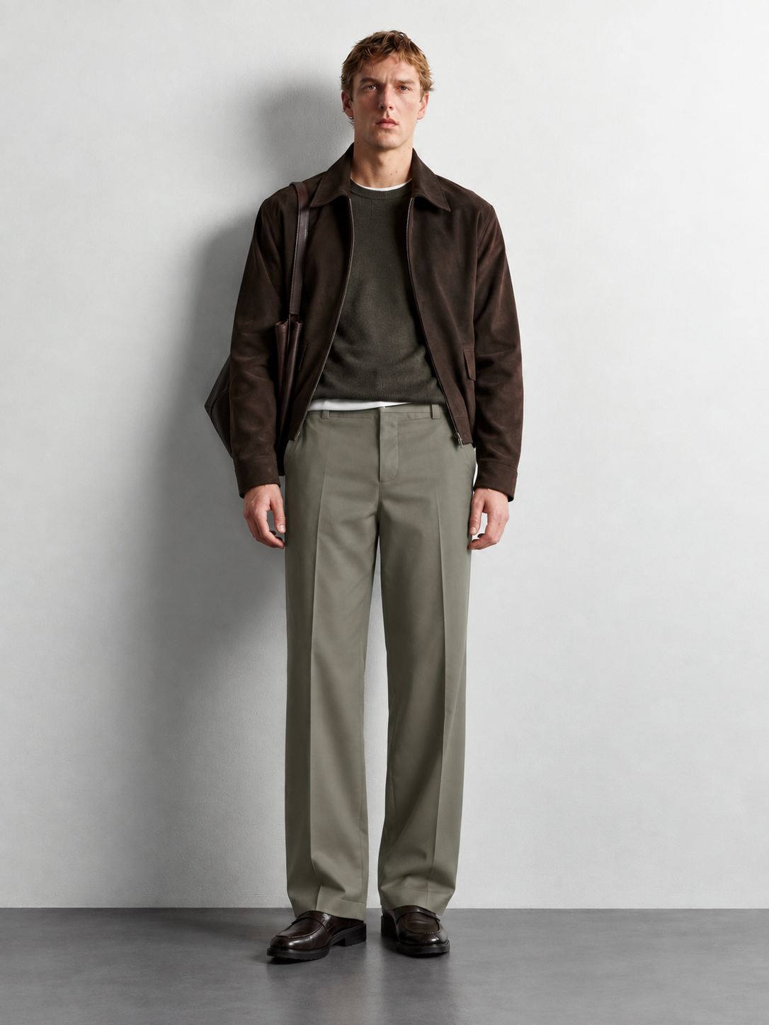 Relaxed Fit Tailored Trousers — detail