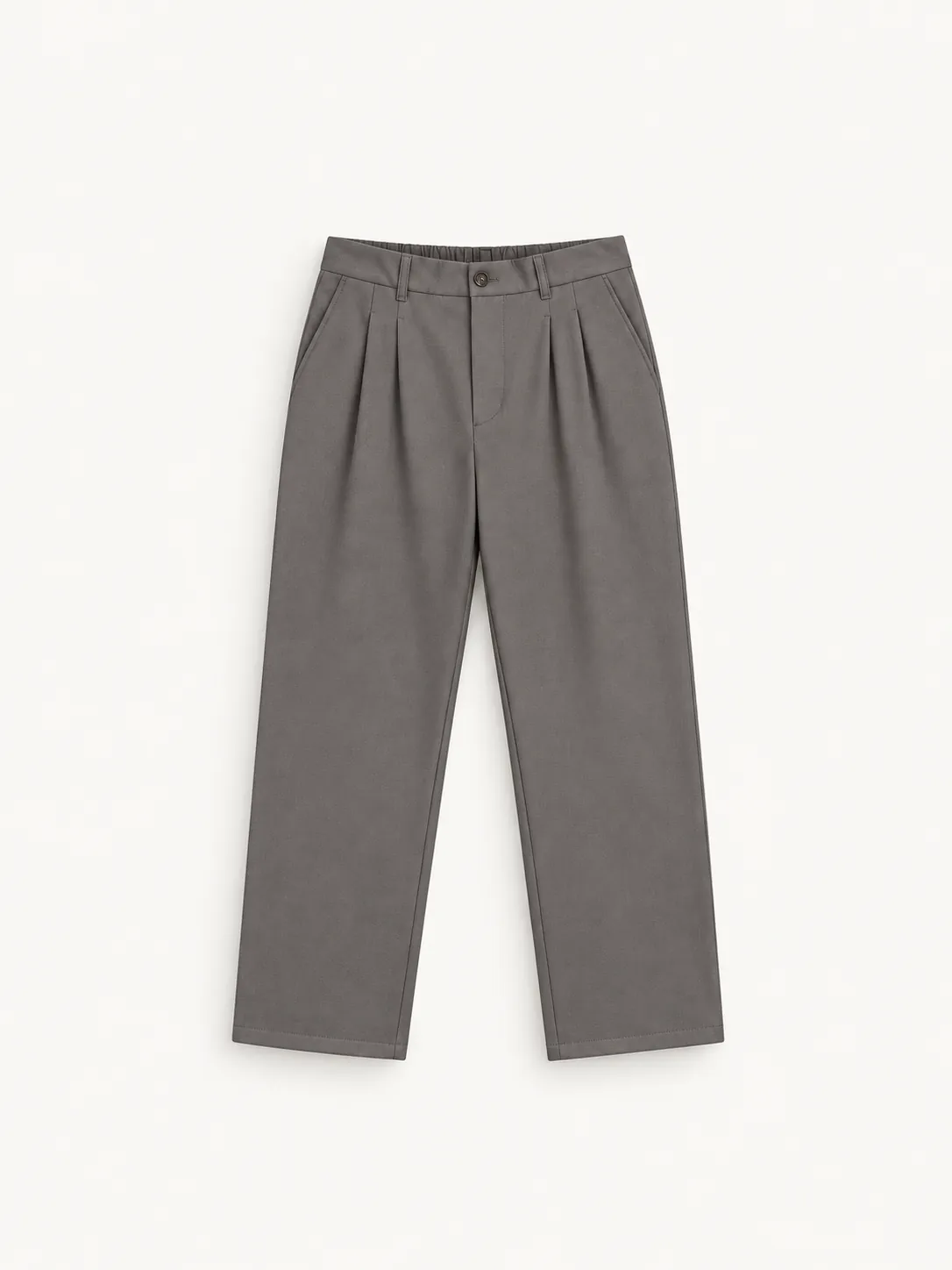 STRUCTURED PLEAT WIDE LEG TROUSERS — detail