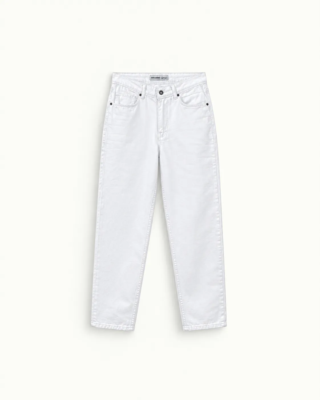 Pure White Slim Jeans — detail