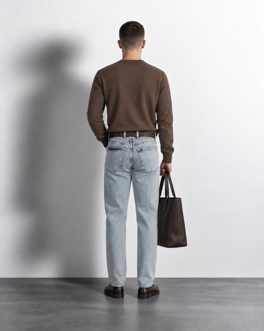 Frost Blue Slim Jeans — worn, back
