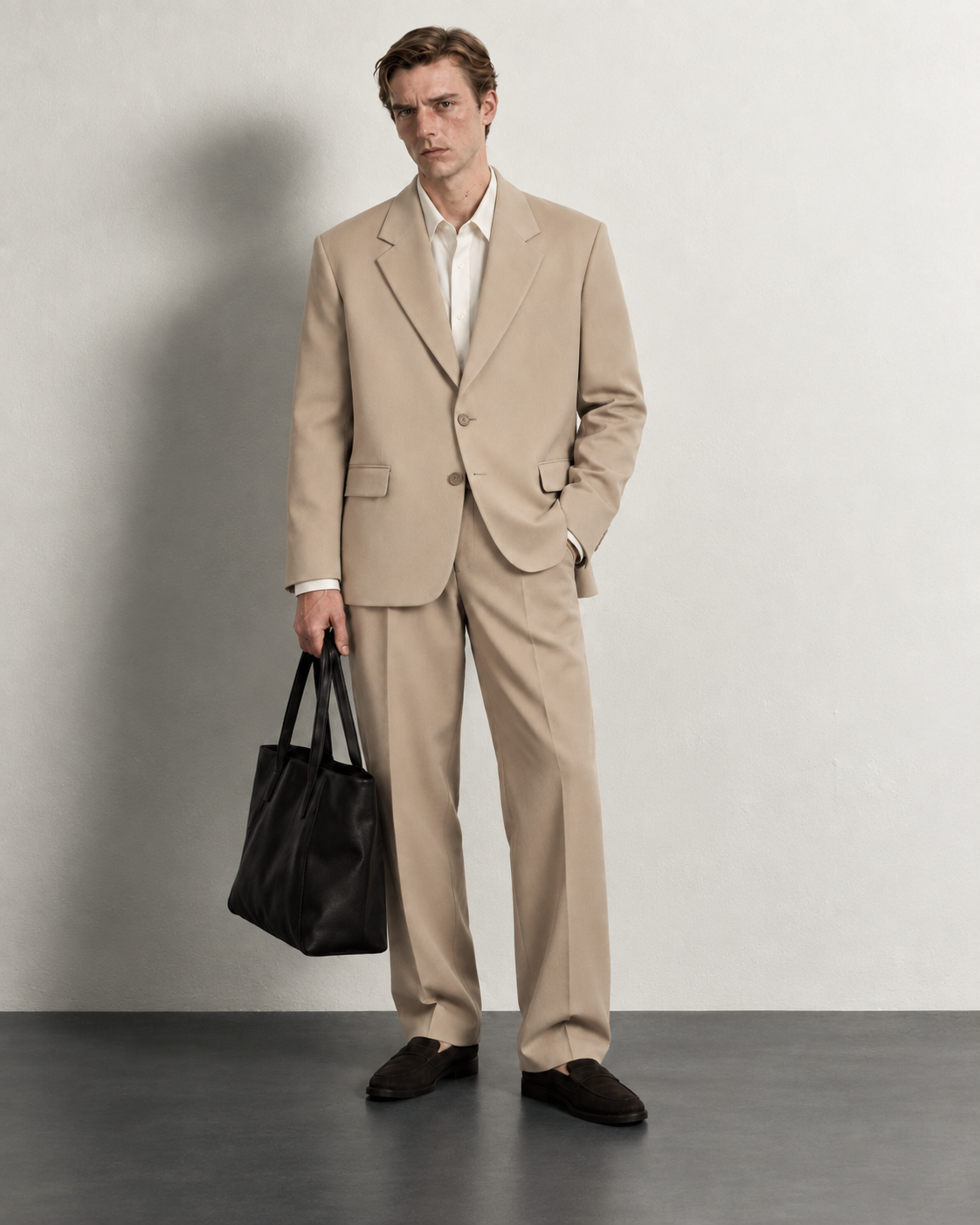 Relaxed Fit Suit — worn, front