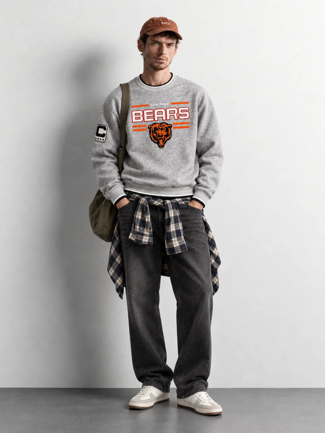 Chicago Bears Varsity Sweatshirt — worn, front