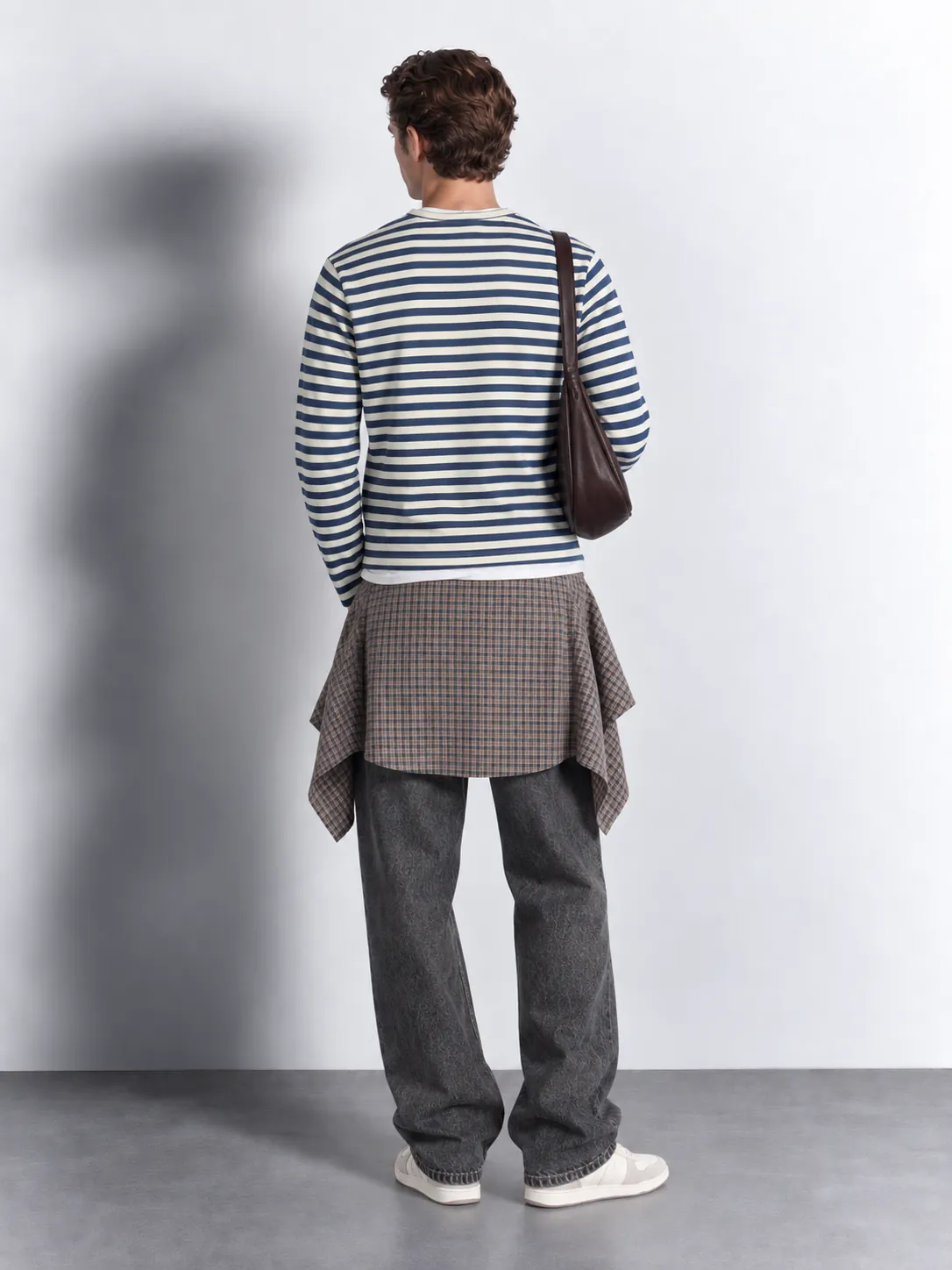 Breton Stripe Long Sleeve — worn, back
