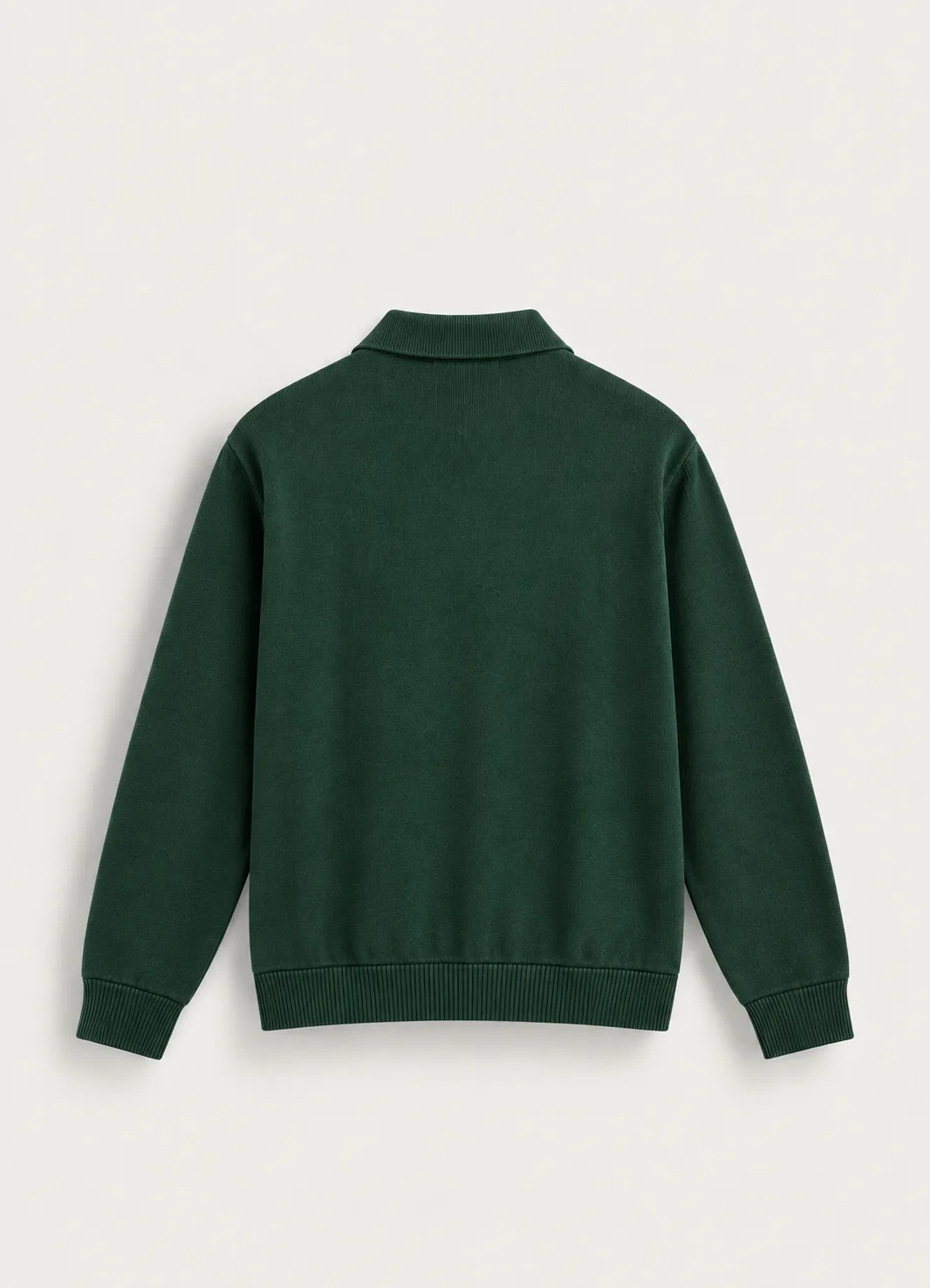 Cable Stripe Knit Polo Sweater — detail