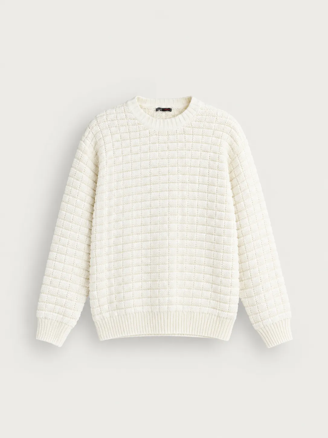 Diamond Knit Sweater — detail