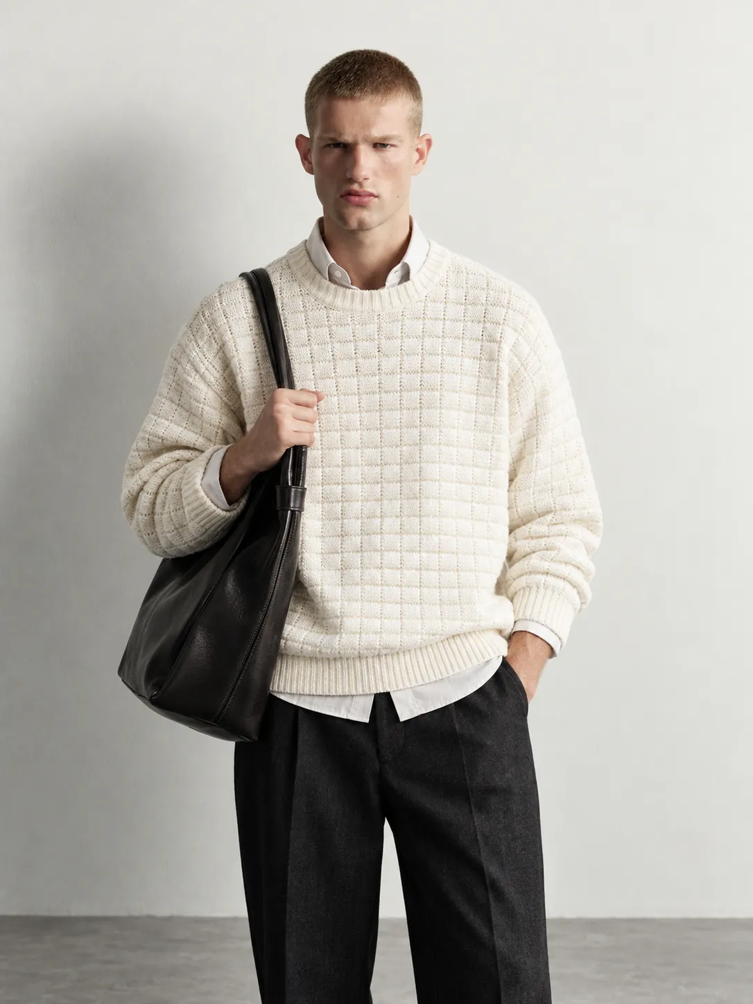 Diamond Knit Sweater — front view