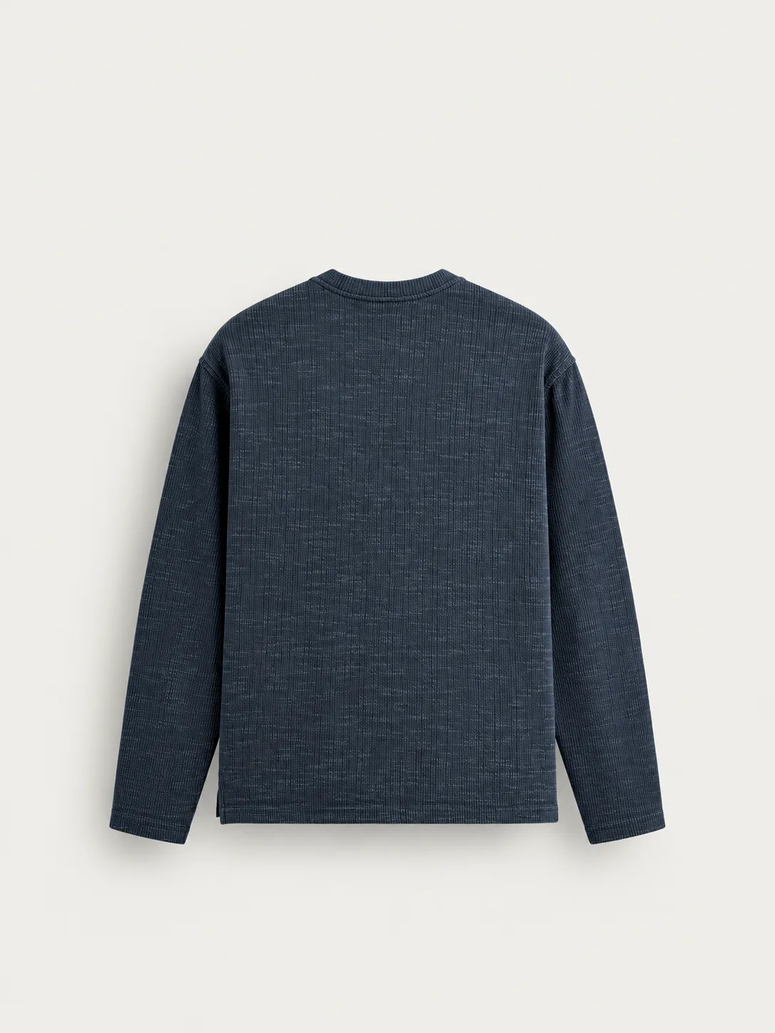Melange Knit Crewneck Sweater — back view