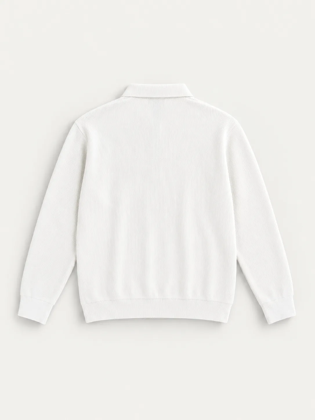 Quarter-Zip Knit Polo Sweater — detail