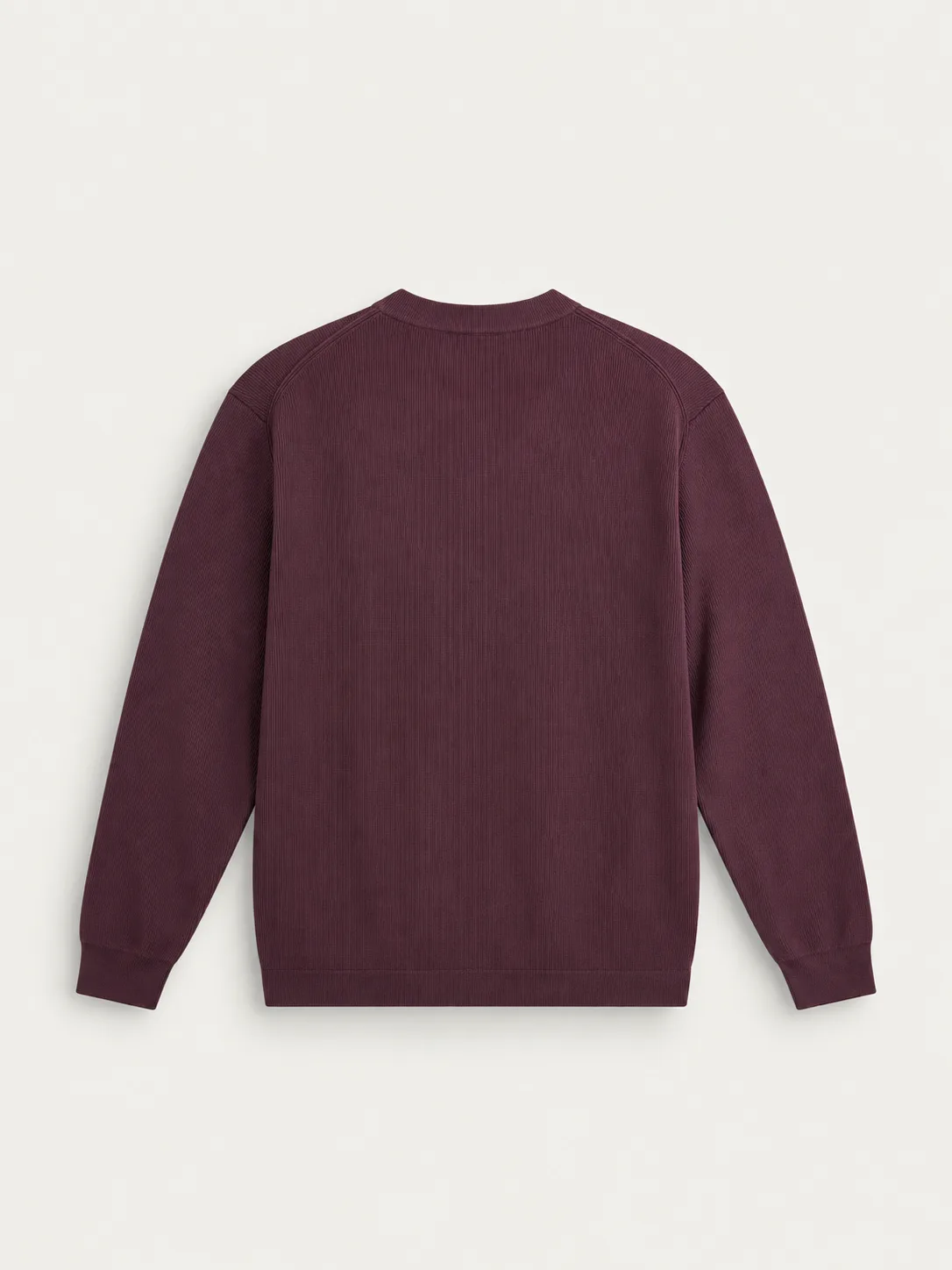 Ribbed Knit Henley Sweater — detail
