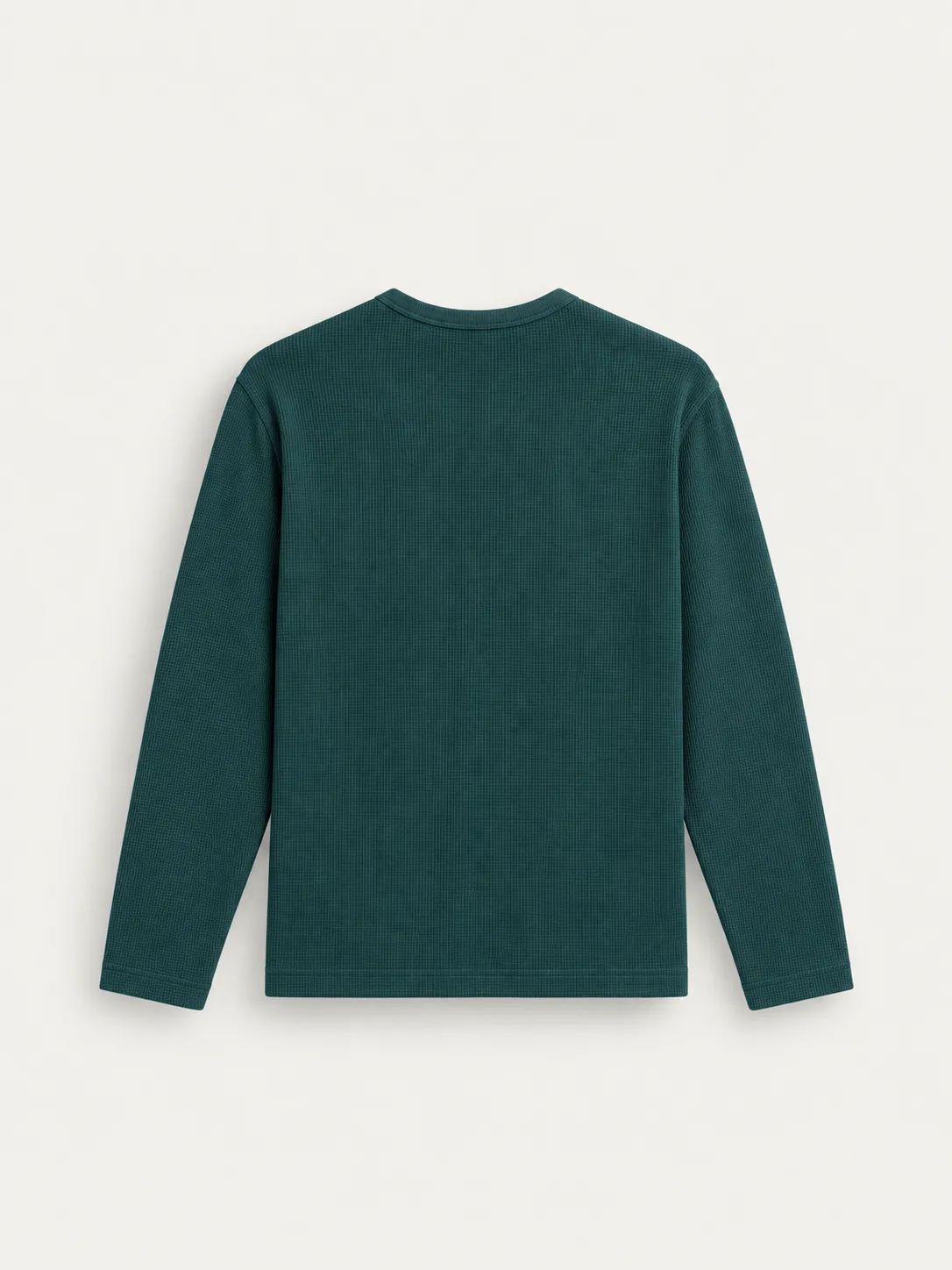 Waffle Knit Henley Long Sleeve — detail