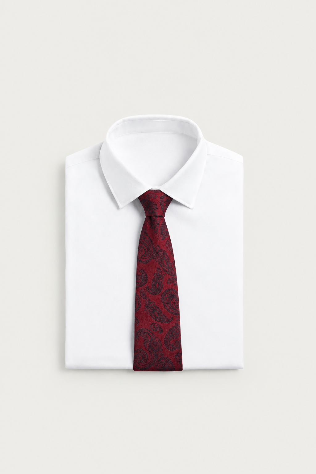 Vellaro Paisley tie — worn, close-up